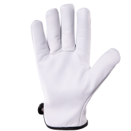 RĘKAWICE ROBOCZE POLSTAR CABRA G-DRIVE RSCD ZE SKÓRY LICOWEJ KOZIEJ OCIEPLANE BIAŁE