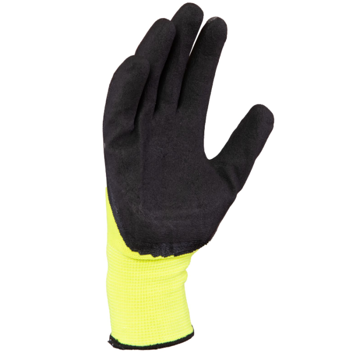 RĘKAWICE ROBOCZE POLSTAR COVENT FOAM Kat.2 RCFB Z DZIANINY POWLEKANE LATEKSEM ŻÓŁTE