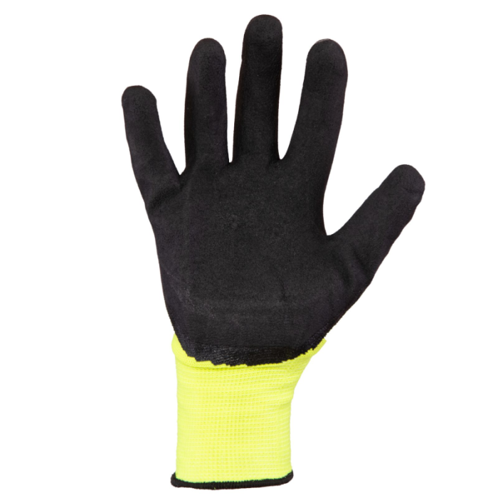 RĘKAWICE ROBOCZE POLSTAR COVENT FOAM Kat.2 RCFB Z DZIANINY POWLEKANE LATEKSEM ŻÓŁTE