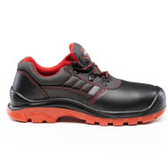 PÓŁBUTY ROBOCZE MAX-POPULAR BMRP S1 SRC ZE SKÓRY DWOINOWEJ CZARNO-CZERWONE