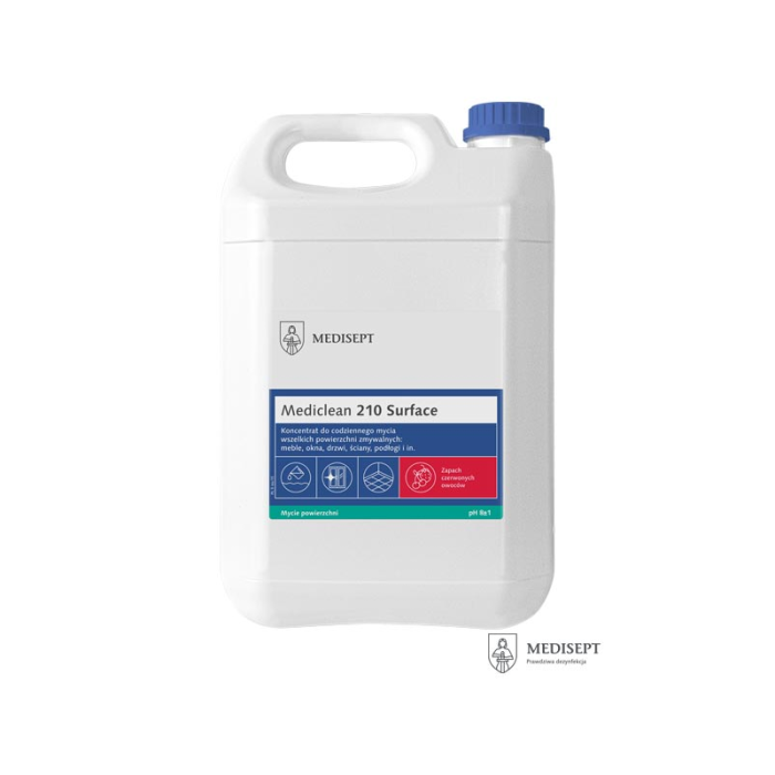 KONCENTRAT DO CZYSZCZENIA POWIERZCHNI MEDISEPT MEDICLEAN 210 SURFACE 5L KONCENTRAT DO CZYSZCZENIA POWIERZCHNI MEDISEPT MEDICLEAN 210 SURFACE 5L