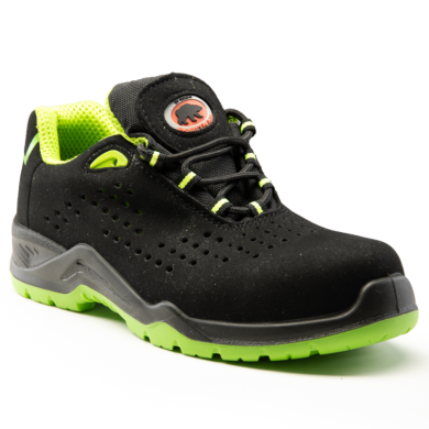 PÓŁBUTY ROBOCZE BEARFIELD K11 S1 SRC Z MIKROFIBRY CZARNO-ZIELONE