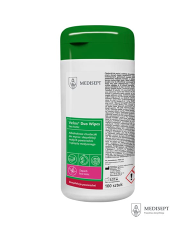 CHUSTECZKI DO DEZYNFEKCJI MYCIA MEDISEPT ALKOHOLOWE PUSZKA 100 SZT.