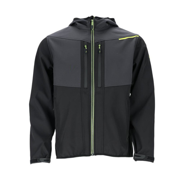 KURTKA ROBOCZA SOFTSHELL REIS GULF Z KAPTUREM DO PRACY SPORTU CZARNO-SZARO-ŻÓŁTA KURTKA ROBOCZA SOFTSHELL REIS GULF Z KAPTUREM DO PRACY SPORTU CZARNO-SZARO-ŻÓŁTA