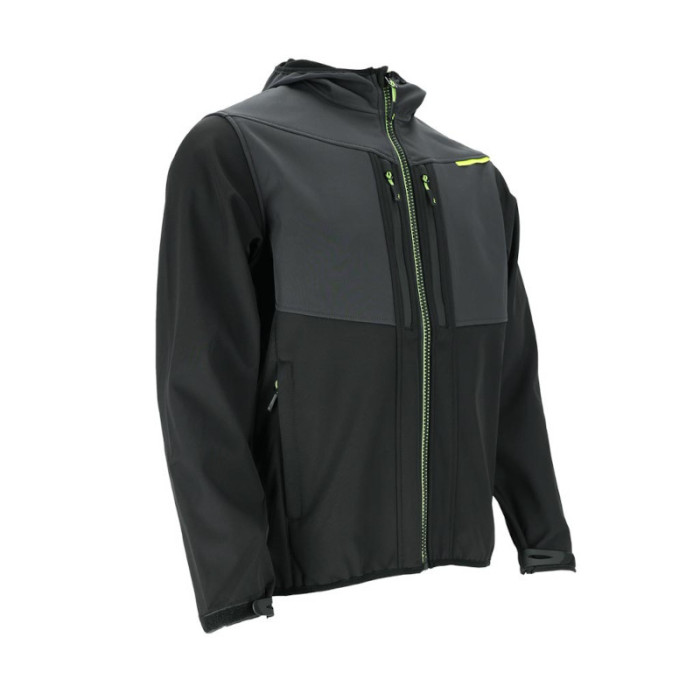 KURTKA ROBOCZA SOFTSHELL REIS GULF Z KAPTUREM DO PRACY SPORTU CZARNO-SZARO-ŻÓŁTA KURTKA ROBOCZA SOFTSHELL REIS GULF Z KAPTUREM DO PRACY SPORTU CZARNO-SZARO-ŻÓŁTA