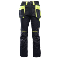 SPODNIE ROBOCZE POLSTAR SEVEN KINGS ALSP DO PASA Z ELEMENTAMI ODBLASKOWYMI CZARNO-ŻÓŁTE