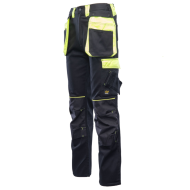 SPODNIE ROBOCZE POLSTAR SEVEN KINGS ALSP DO PASA Z ELEMENTAMI ODBLASKOWYMI CZARNO-ŻÓŁTE