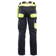 SPODNIE ROBOCZE POLSTAR SEVEN KINGS ALSP DO PASA Z ELEMENTAMI ODBLASKOWYMI CZARNO-ŻÓŁTE