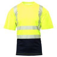 KOSZULKA T-SHIRT POLSTAR BRIXTON FLASH AFK7 OSTRZEGAWCZA SIATKOWA POMARAŃCZOWA