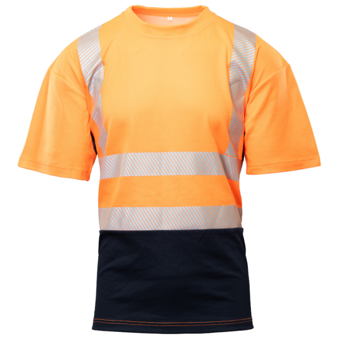 KOSZULKA T-SHIRT POLSTAR BRIXTON FLASH AFK7 OSTRZEGAWCZA SIATKOWA POMARAŃCZOWA