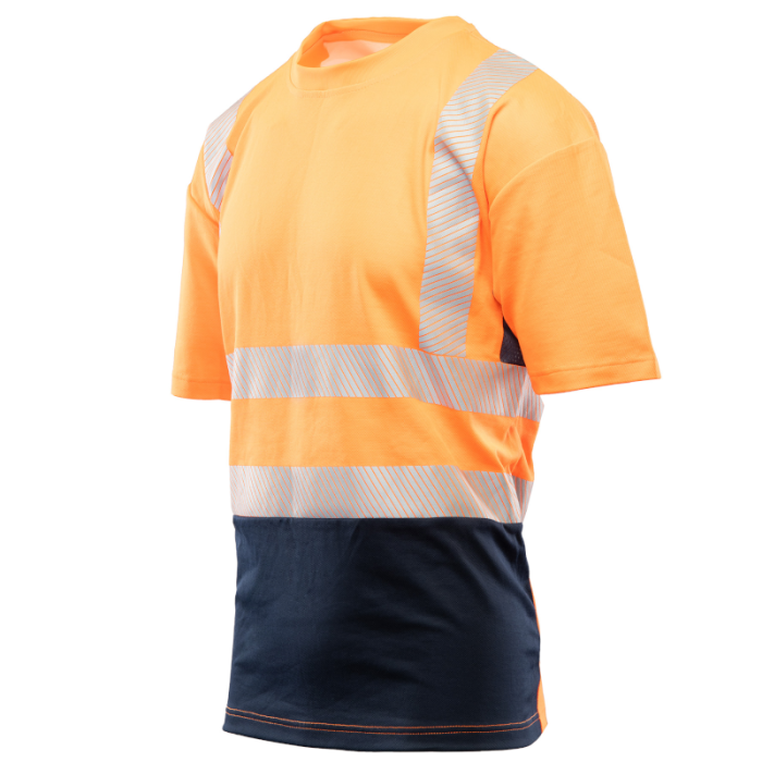 KOSZULKA T-SHIRT POLSTAR BRIXTON FLASH AFK7 OSTRZEGAWCZA SIATKOWA POMARAŃCZOWA