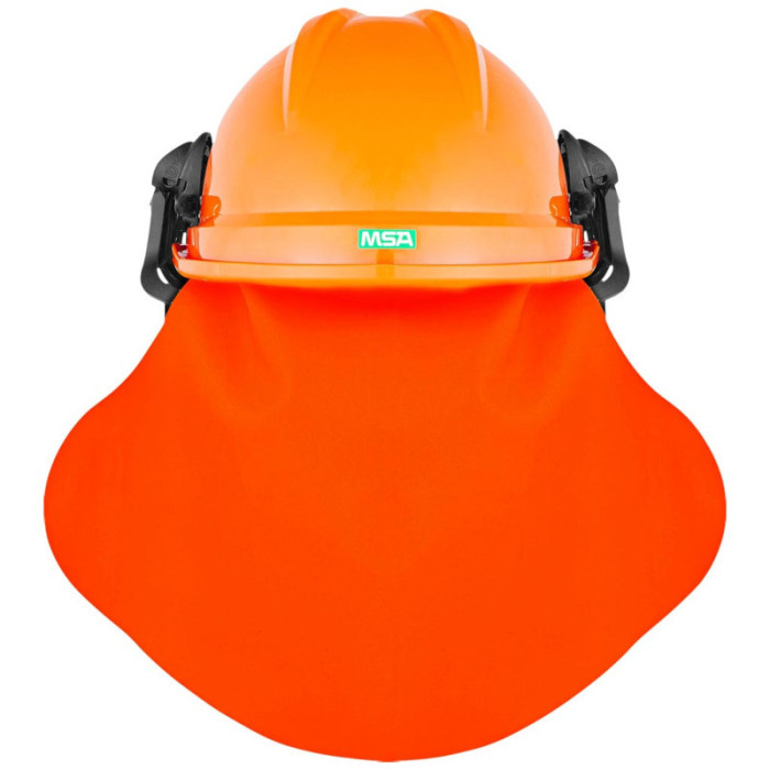 ZESTAW LEŚNIKA MSA FORESTRY KIT HEŁM OCHRONNY Z OSŁONĄ TWARZY, KARKU I SŁUCHU