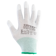 RĘKAWICE ROBOCZE POLSTAR COVENT PU TIP ESD RCPT POWLEKANE POLIURETANEM SZARE