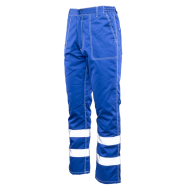 SPODNIE ROBOCZE POLSTAR BRIXTON SNOW OSSP DO PASA OCIEPLANE Z PASAMI ODBLASKOWYMI NIEBIESKIE