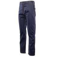 SPODNIE ROBOCZE POLSTAR PROFFLAM AOSP DO PASA ANTYSTATYCZNE 100% BAWEŁNA GRANATOWE