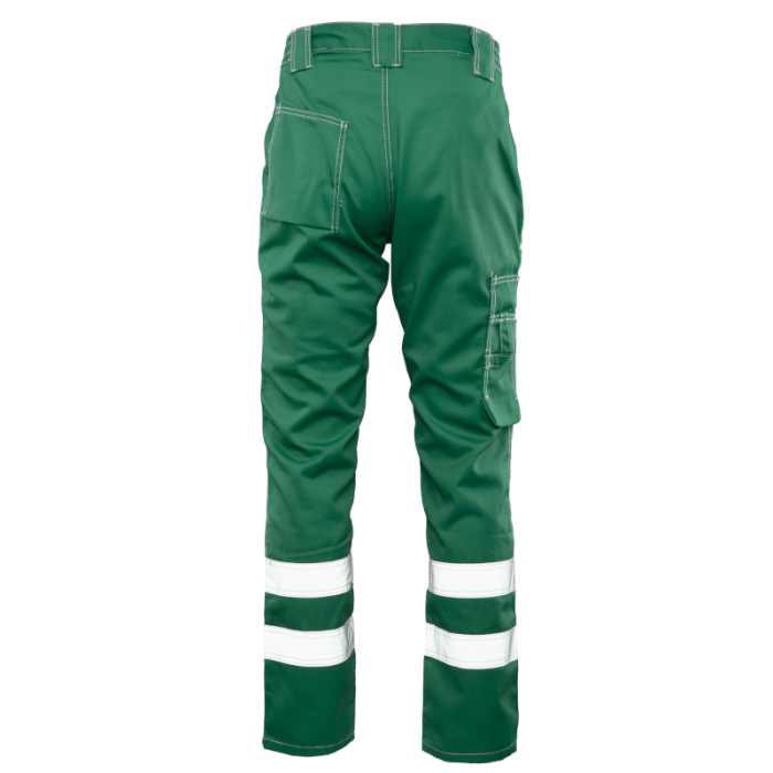 SPODNIE ROBOCZE POLSTAR BRIXTON CLASSIC ABSP DO PASA Z PASAMI ODBLASKOWYMI ZIELONE
