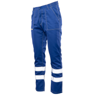 SPODNIE ROBOCZE POLSTAR BRIXTON CLASSIC ABSP DO PASA Z PASAMI ODBLASKOWYMI NIEBIESKIE