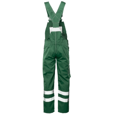 SPODNIE ROBOCZE POLSTAR BRIXTON CLASSIC ABOG OGRODNICZKI Z PASAMI ODBLASKOWMI ZIELONE