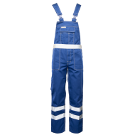 SPODNIE ROBOCZE POLSTAR BRIXTON CLASSIC ABOG OGRODNICZKI Z PASAMI ODBLASKOWMI NIEBIESKIE