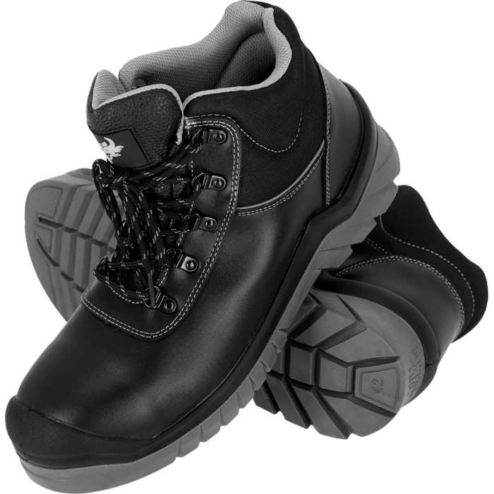TRZEWIKI ROBOCZE REIS BOLD S1 PL SR FO SKÓRZANE KEVLAR I KOMPOZYT CZARNE
