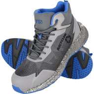 TRZEWIKI ROBOCZE REIS RENOVA S1 BUTY OCHRONNE STALOWO-CZARNO-NIEBIESKIE