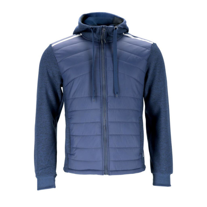 BLUZA ROBOCZA REIS DOHBRID PIKOWANA REGULAR Z KAPTUREM GRANATOWA