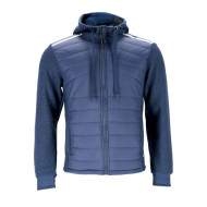 BLUZA ROBOCZA REIS DOHBRID PIKOWANA REGULAR Z KAPTUREM GRANATOWA