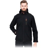 KURTKA ROBOCZA PROCERA IMPERIAL SOFTSHELL ODPORNA NA WIATR CZARNO-ŻÓŁTA