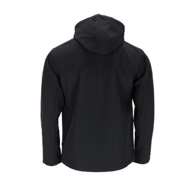 KURTKA ROBOCZA REIS ROBIN SOFTSHELL Z KAPTUREM CZARNO-CZERWONA