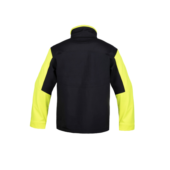 KURTKA ROBOCZA PROCERA IMPERIAL SOFTSHELL ODPORNA NA WIATR CZARNO-ŻÓŁTA