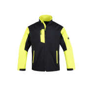 KURTKA ROBOCZA PROCERA IMPERIAL SOFTSHELL ODPORNA NA WIATR CZARNO-ŻÓŁTA
