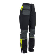 SPODNIE ROBOCZE URGENT 760 OCHRONNE DO PASA CZARNO-ŻÓŁTO-SZARE