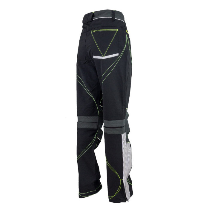 SPODNIE ROBOCZE URGENT 763 OCHRONNE DO PASA FUNKCJONALNE CZARNO-SZARO-ŻÓŁTE