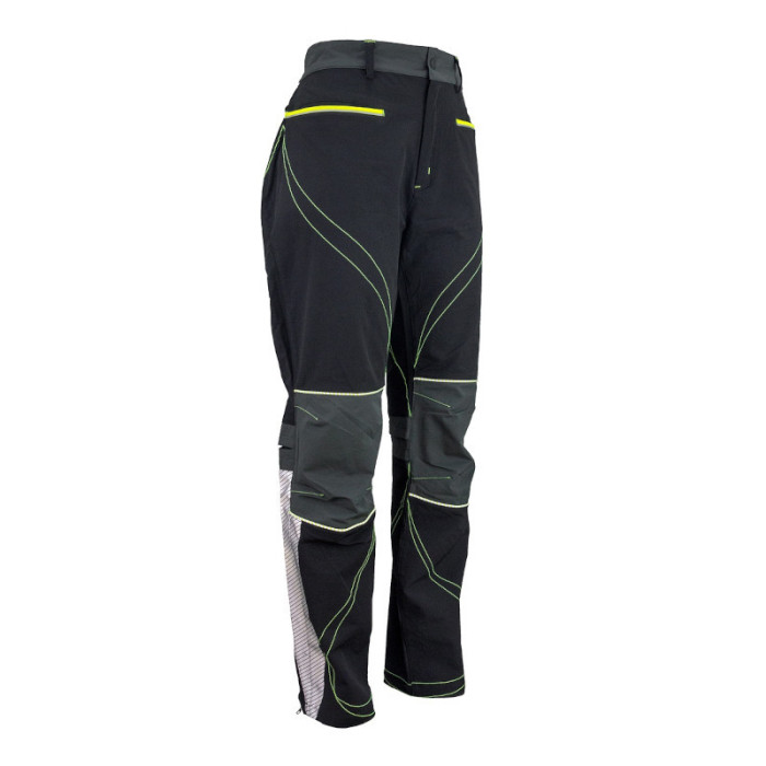 SPODNIE ROBOCZE URGENT 763 OCHRONNE DO PASA FUNKCJONALNE CZARNO-SZARO-ŻÓŁTE