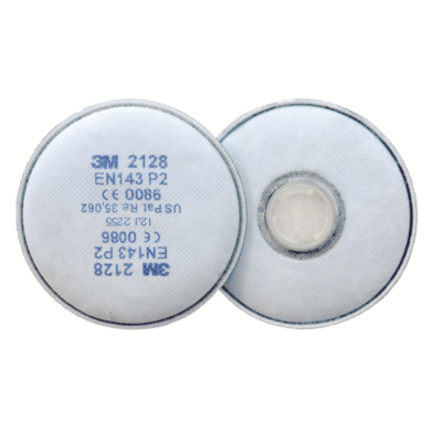 FILTR PRZECIWPYŁOWY 3M 2128 P2R OCHRONNY, GAZY, PARA, CZĄSTKI, NISKI OPÓR ODDYCHANIA, KOMPLET