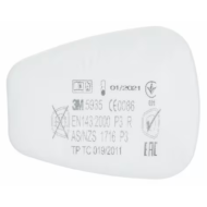FILTR PRZECIWPYŁOWY 3M 5935 P3 DO MASKI, WYSOKA SKUTECZNOŚĆ, 2 SZT.