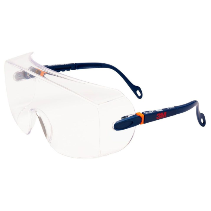 OKULARY OCHRONNE NAKŁADKOWE NA OKULARY KOREKCYJNE 3M 2800, PRZEZROCZYSTE, REGULOWANE