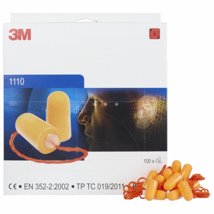WKŁADKI PRZECIWHAŁASOWE JEDNORAZOWE 3M 1110, 100 PAR