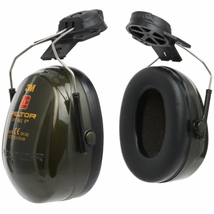 NAUSZNIKI PRZECIWHAŁASOWE NAHEŁMOWE 3M PELTOR OPTIME II H520P3E-410-GQ, 30DB, ZIELONE