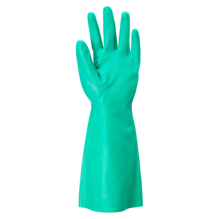 RĘKAWICE OCHRONNE ANSELL ALPHATEC SOLVEX 37-695 CHEMOODPORNE Z NITRYLU DŁUGI MANKIET