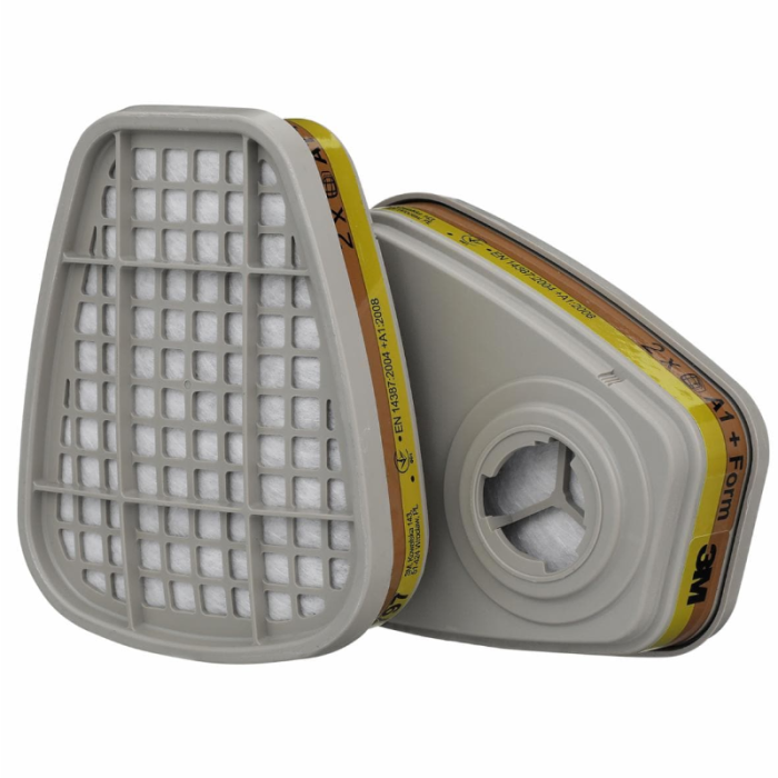 FILTRY OCHRONNE 3M 6075 DO MASEK PRZEMYSŁOWYCH 3M, NISKOPROFILOWE, KOMPLET