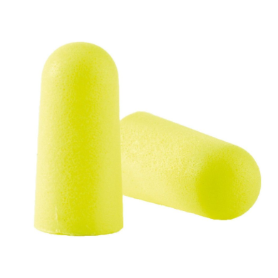 WKŁADKI PRZECIWHAŁASOWE 3M EAR SOFT PD-01-010 ŻÓŁTE NEON, HIPOALERGICZNE, POLIURETANOWE, 500 PAR