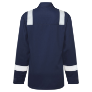 BLUZA ROBOCZA PORTWEST FR740 BIZFLAME WORK DAMSKA TRUDNOPALNA SPAWALNICZA Z ODBLASKAMI GRANATOWA