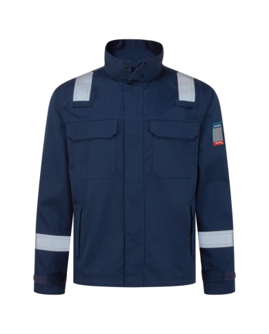 BLUZA ROBOCZA PORTWEST FR741 CHEMOODPORNA EN 13034 TRUDNOPALNA SPAWALNICZA GRANATOWA