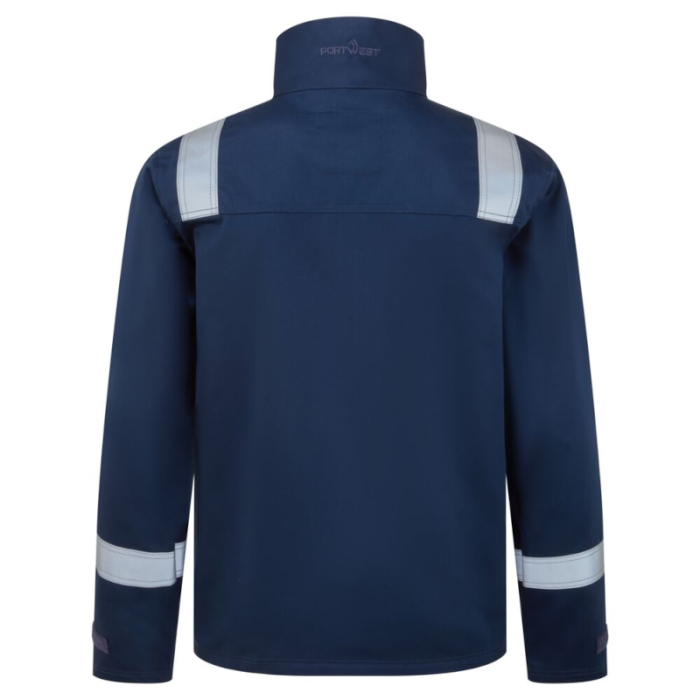 BLUZA ROBOCZA PORTWEST FR741 CHEMOODPORNA EN 13034 TRUDNOPALNA SPAWALNICZA GRANATOWA