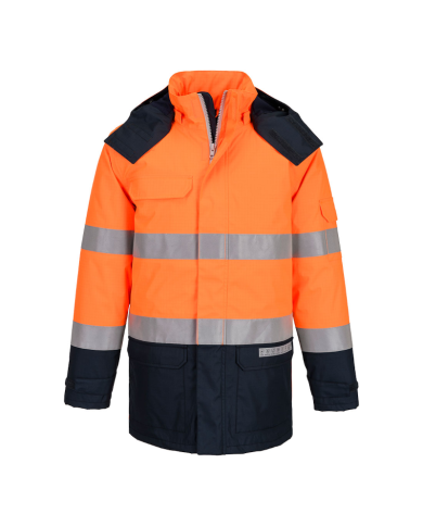 KURTKA ROBOCZA PORTWEST FR617 ZIMOWA OSTRZEGAWCZA TRUDNOPALNA ANTYELEKTROSTATYCZNA CHEMOODPORNA