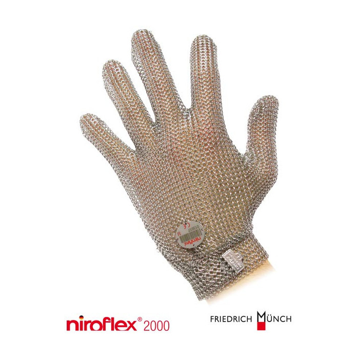 RĘKAWICA ROBOCZA FRIEDRICH MUNCH NIROFLEX RNIROX-2000 ANTYPRZECIĘCIOWA STALOWA
