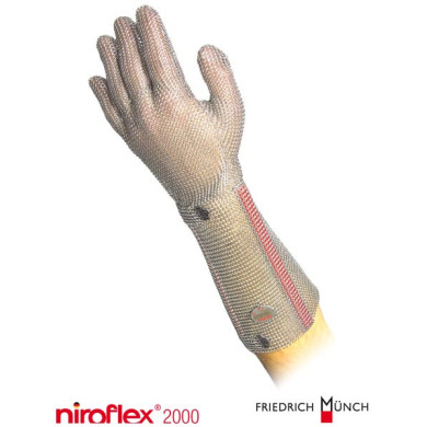 RĘKAWICE ROBOCZE FRIEDRICH MUNCH NIROFLEX RNIROX-2000-19 ANTYPRZECIĘCIOWE STALOWE
