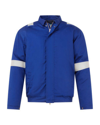 KURTKA ROBOCZA PORTWEST FR731 BIZFLAME OCIEPLANA TRUDNOPALNA CHEMOODPORNA NIEBIESKA