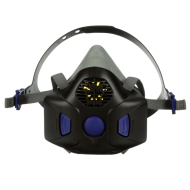 PÓŁMASKA WIELOKROTNEGO UŻYTKU 3M SECURE CLICK HF-802SD SILIKONOWA, MEMBRANA GŁOSOWA, DO GAZÓW PAR I PYŁÓW, ROZMIAR M